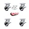 Service Caster 4 Inch Glass Filled Nylon Caster Set with Roller Bearings and Brake/Swivel Lock SCC-30CS420-GFNR-TLB-BSL-4 - alternate 5